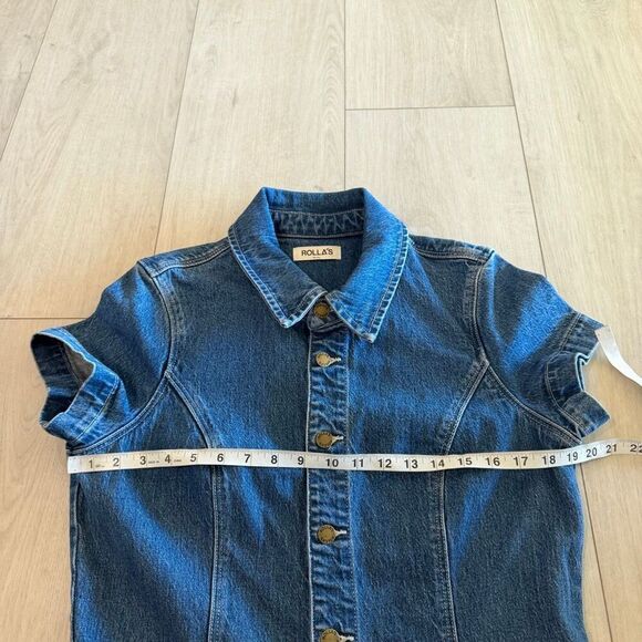 Rolla's Sailor Short Sleeve Denim Jumpsuit size XL - Picture 6 of 11